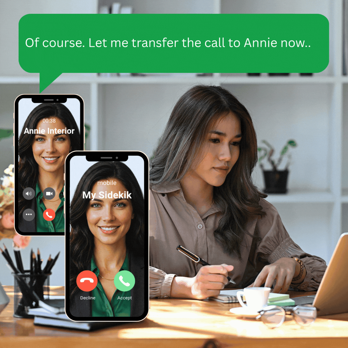 Transfer important calls to you, only when needed
