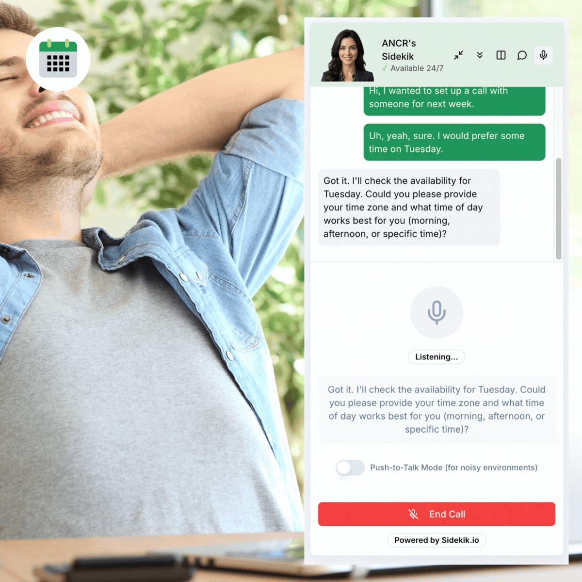 Let customers talk to your browser-based AI Voice Bot